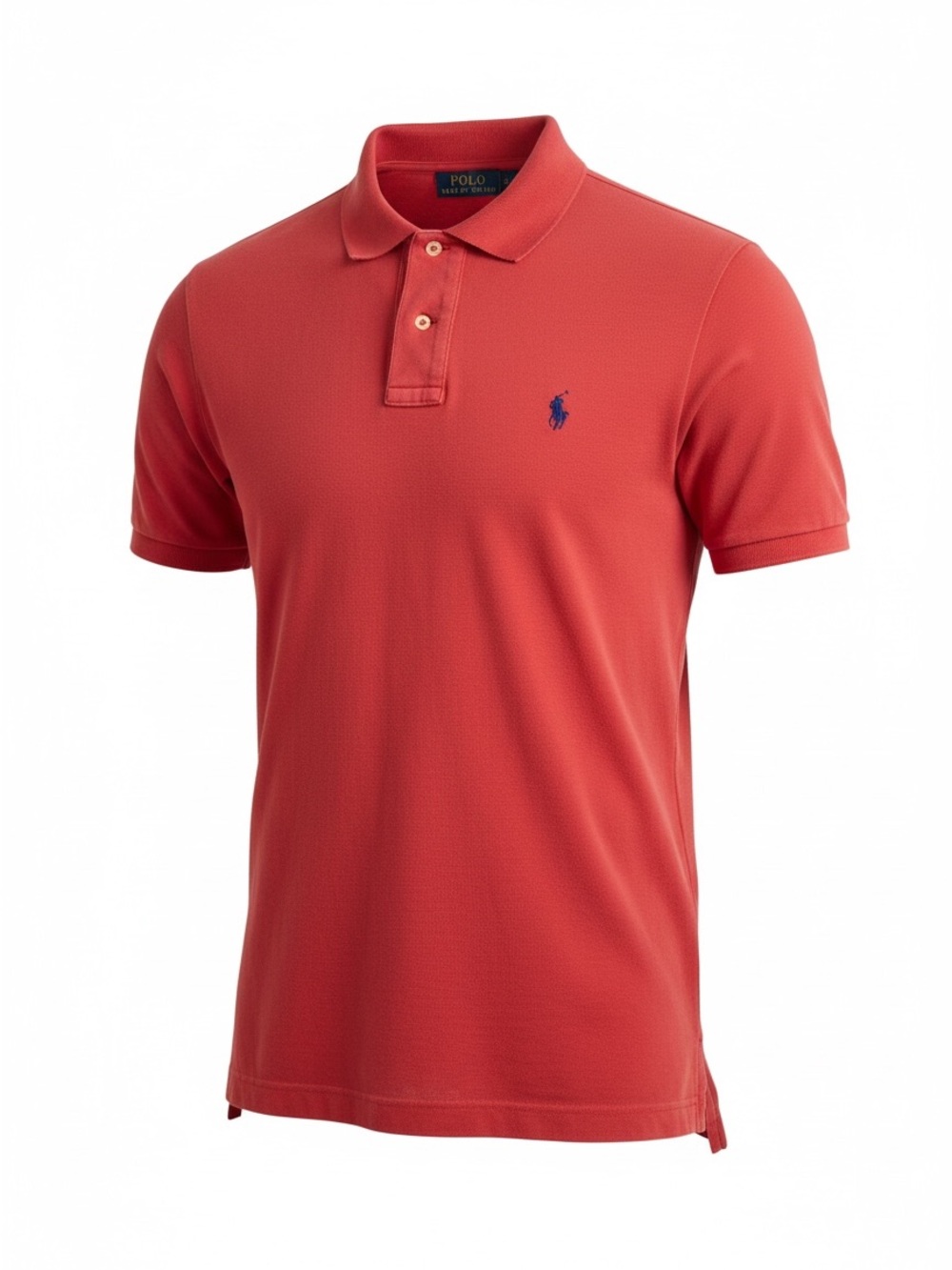 Polo Ralph Lauren Men's Pique Polo Shirt Red Size XL Blue Pony